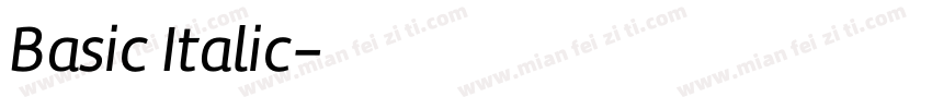 Basic Italic字体转换